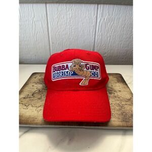 Bubba Gump Shrimp Co Forrest Gump Embroidered Red Baseball Cap Hat